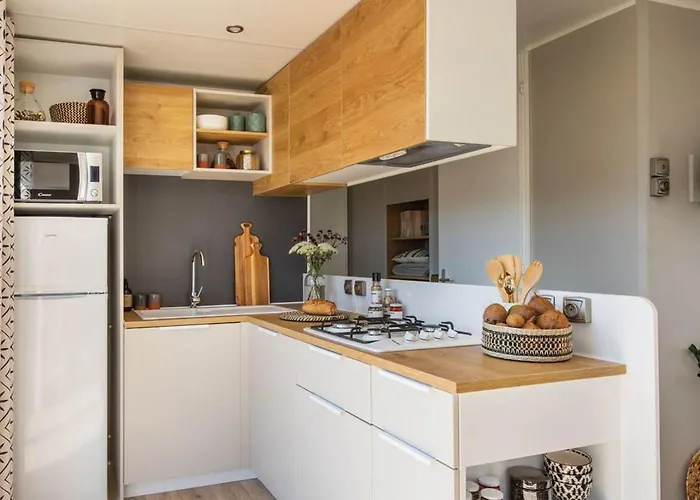 Mobil-home Confortable Avec Terrasse à Saint-jean-de-monts - Api-1-52-1117 Parque de Campismo